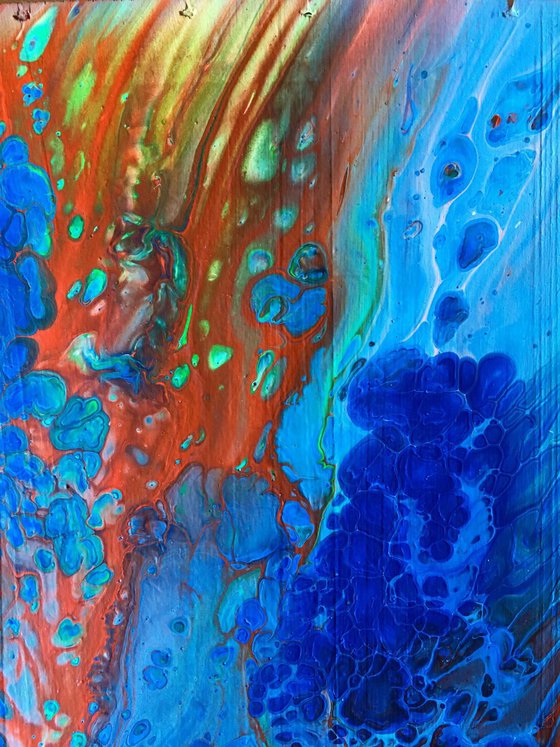"Conduction Series" - Original Diptych, Abstract PMS Acrylic Paintings Series