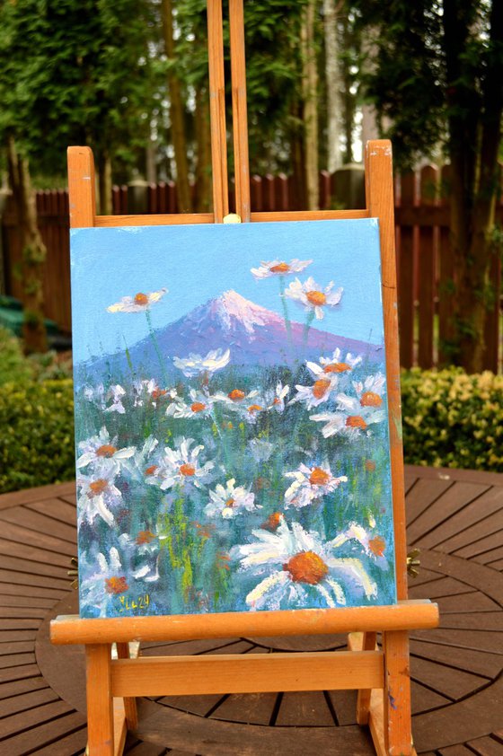 Japanese meadow daisies 30X24