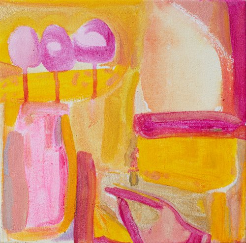 'Pink & Yellow Abyss' by Kathryn Sillince