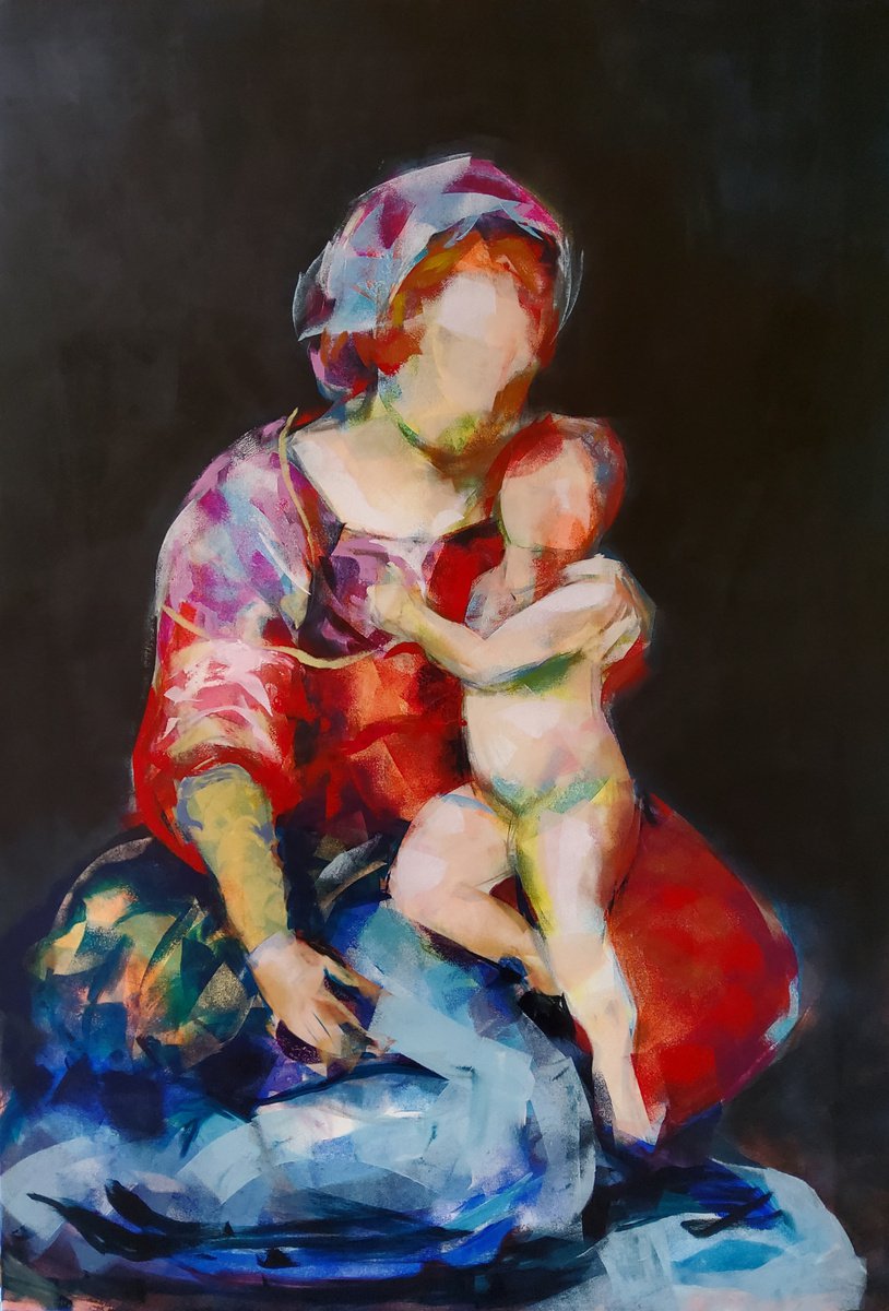 Madonna and child 11 by Marina Del Pozo