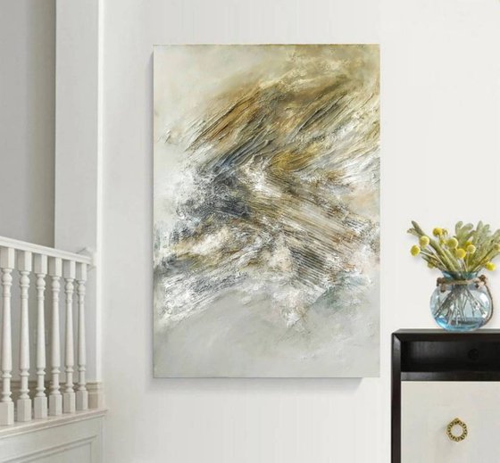 Kythos 70x100cm Abstract Textured Painting