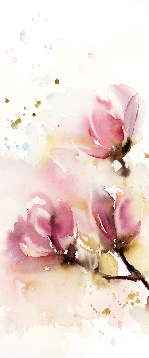 Magnolia Flowers by Sophie Rodionov
