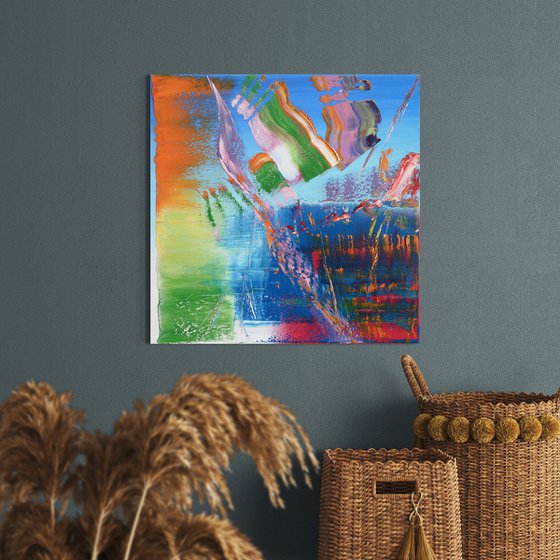 50x50 cm Abstract frt Abstract landscape painting
