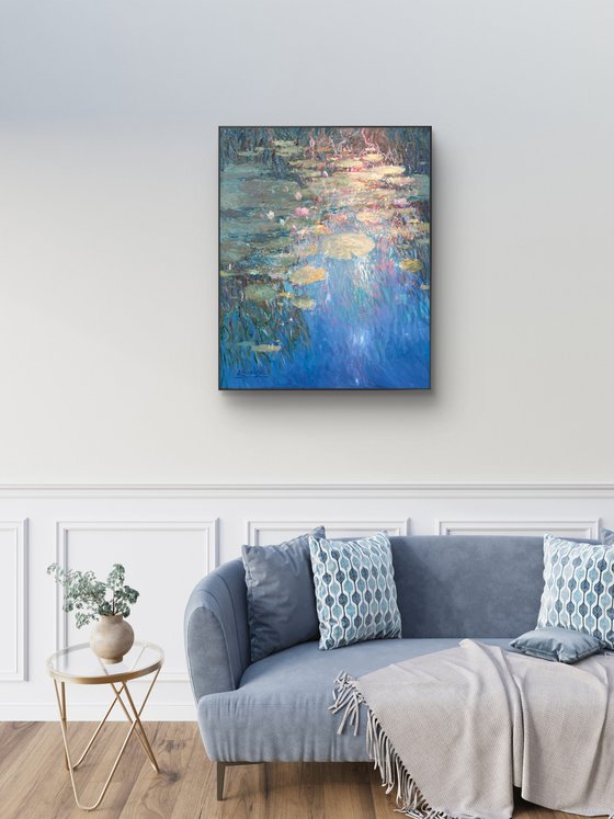 Water Lilies and Reflections