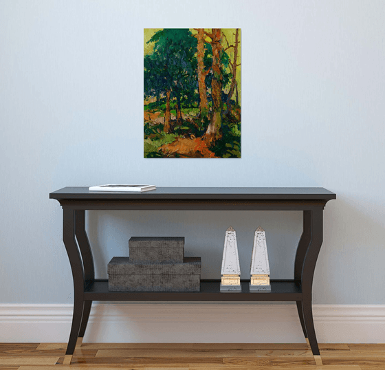 Yellow Summer. In the Woods