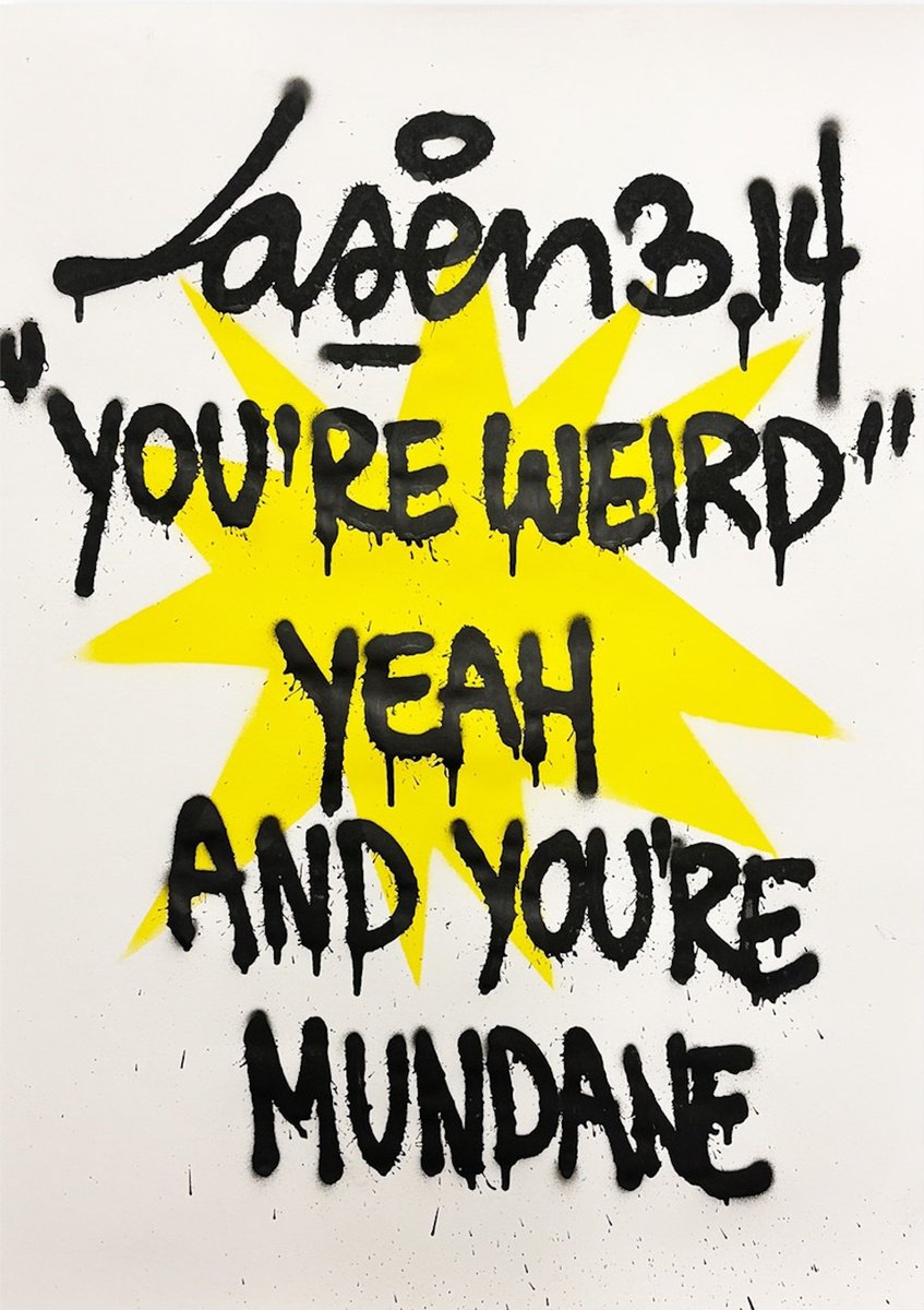 Urban And Pop Abstract Painting By Laser 3.14, 20 X 26", "You