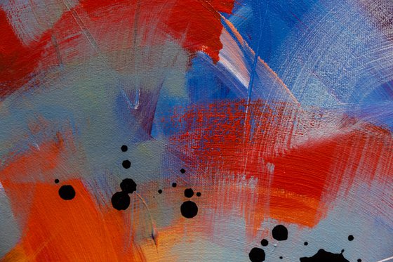 Fermer les yeux et regarder - Original bold abstract on canvas - Ready to hang