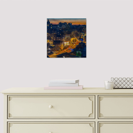 City Street Limited Edition 1/50 10x10 inch Photographic Print.