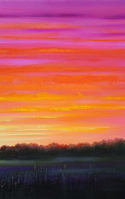 Blazing Sunset by Faith Patterson