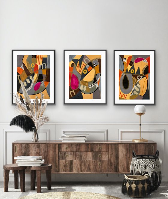 Happiness is a Butterfly (Triptych)
