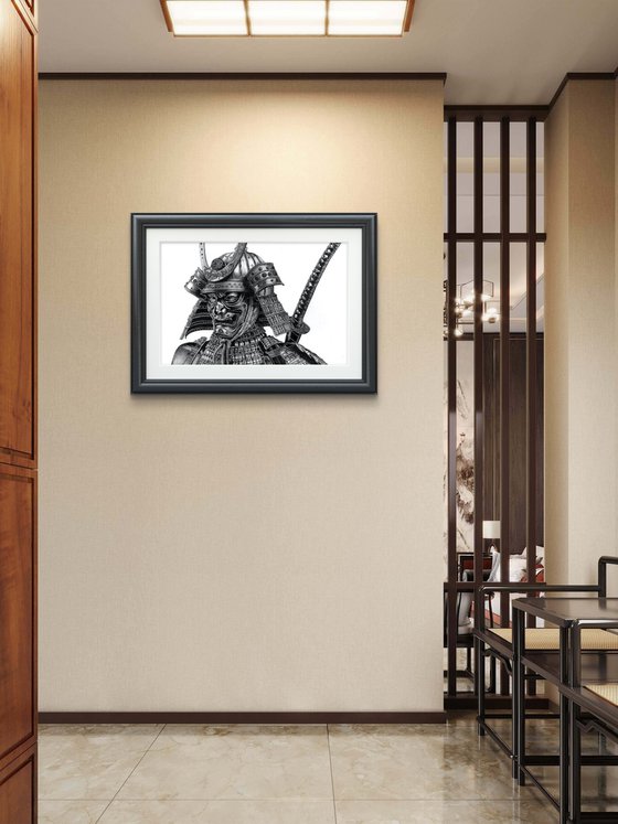 Japanese Samurai Mask & Helmet