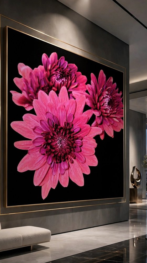 Solo Bloom - Magenta Chrysanthemum