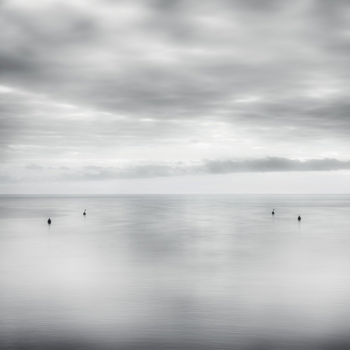 Impressionistic Photograph , Four Buoys By Karim Carella, 41 X 41, Artwork For Sale On Artfinder