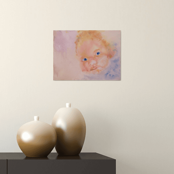 Baby Portrait I  /  ORIGINAL PAINTING