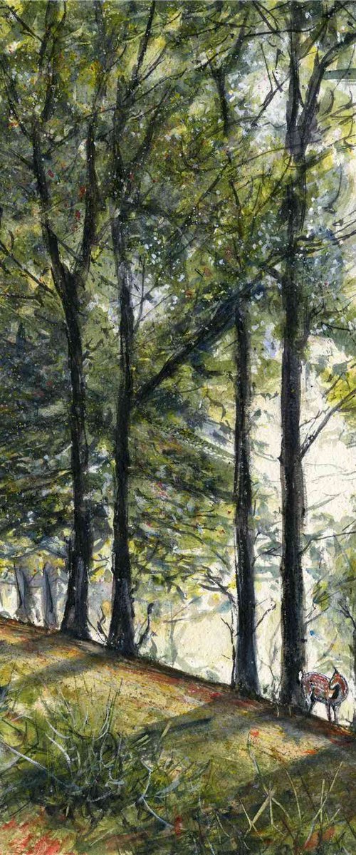 WOODLAND AT DAWN by Neil Wrynne