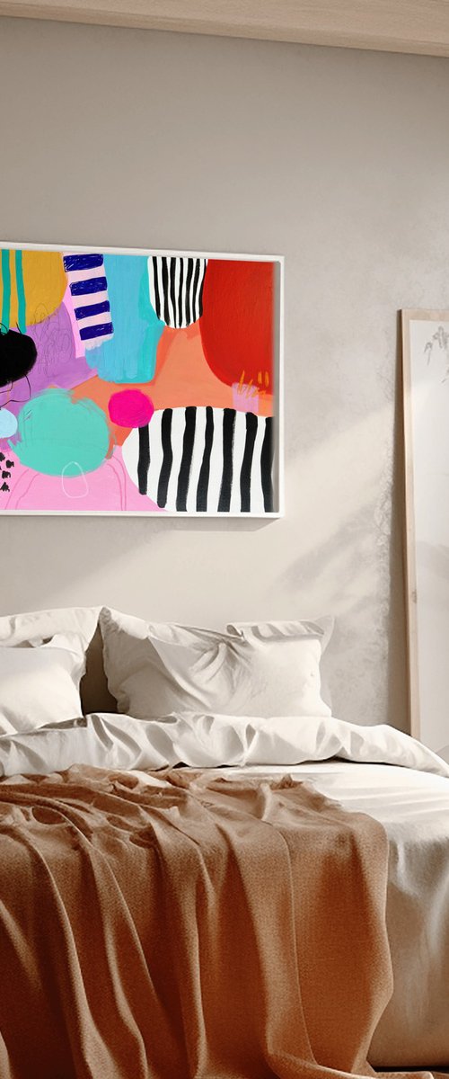 Vibrant Bold Canvas by Sasha Robinson