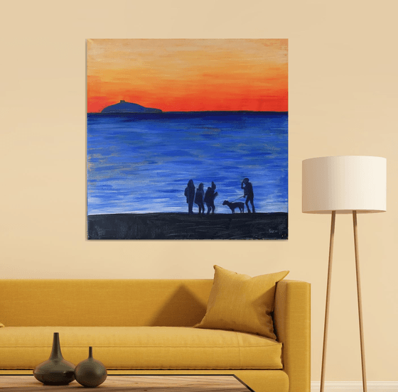 Sunset on the beach