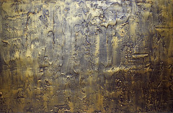 gold abstract painting