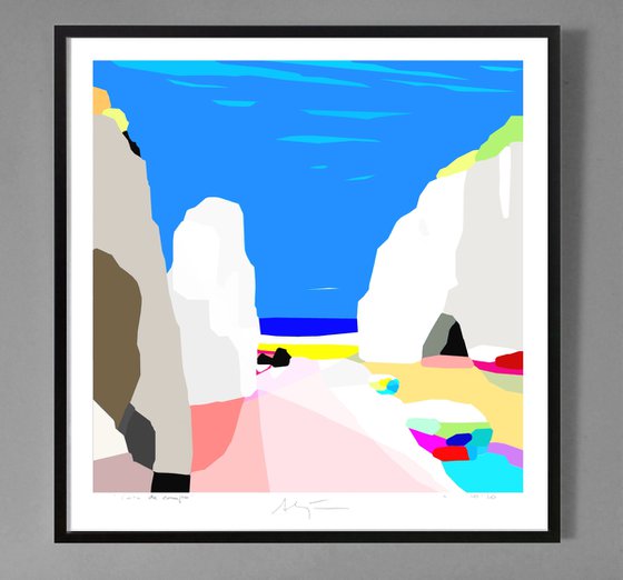 The cave (pop art, seascape)