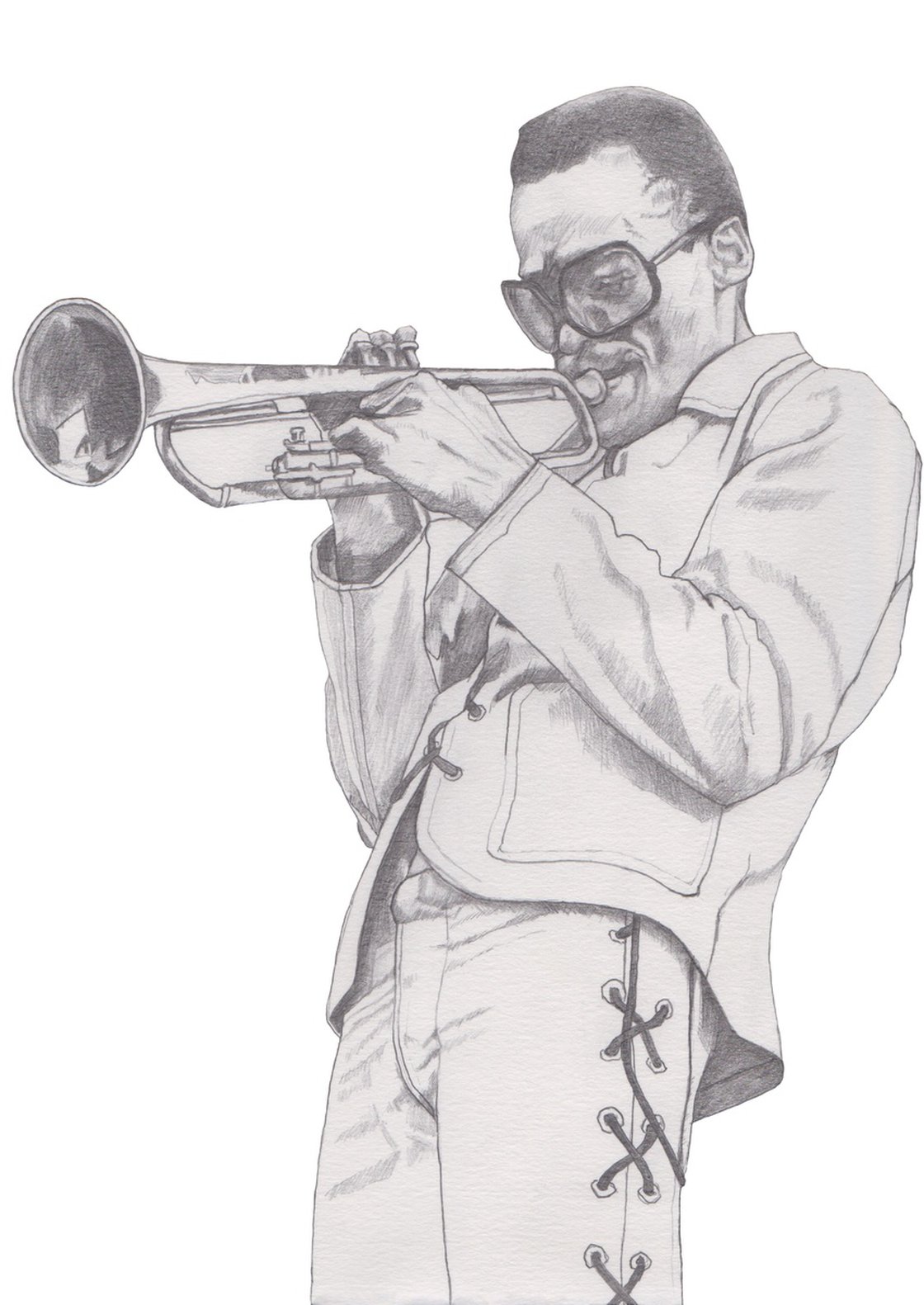 Miles Davis Pencil drawing by Paul Nelson-Esch | Artfinder