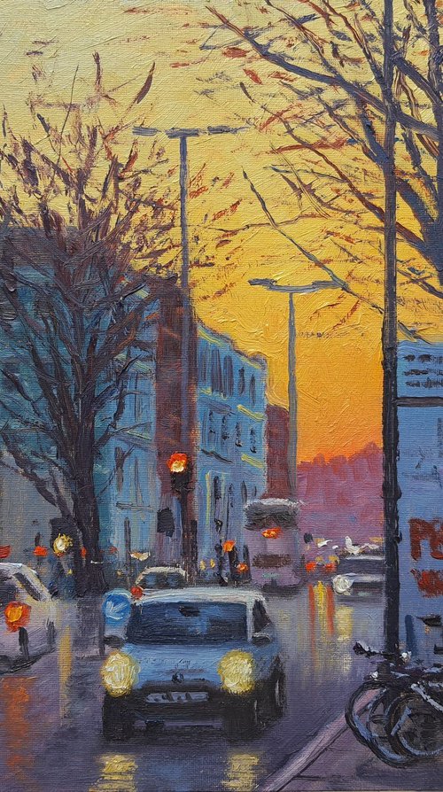 King's Road Sunset London by Roberto Ponte