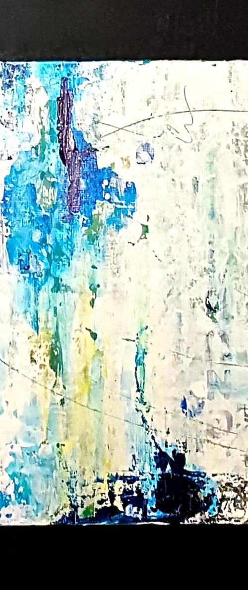 small abstract painting, gift by Laura Spring