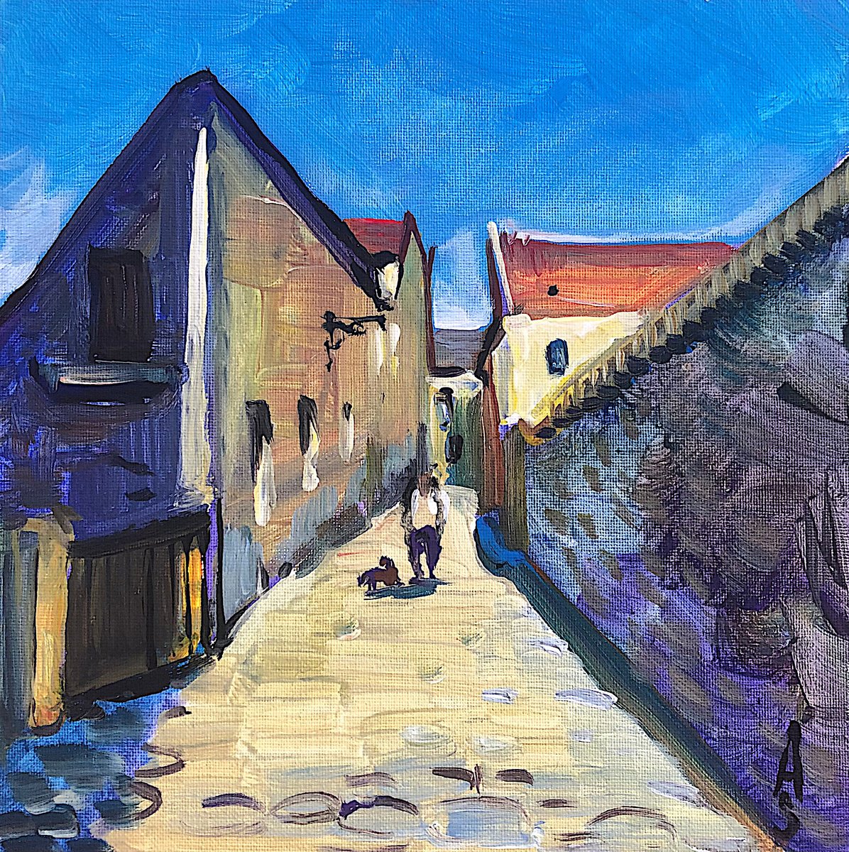  Walk In The City By Sona Adalyan, 9 X 9, Artwork For Sale On Artfinder