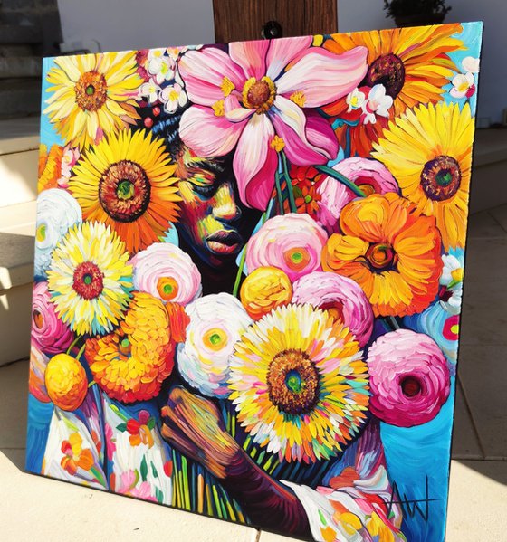 Flower Girl – Floral Portrait