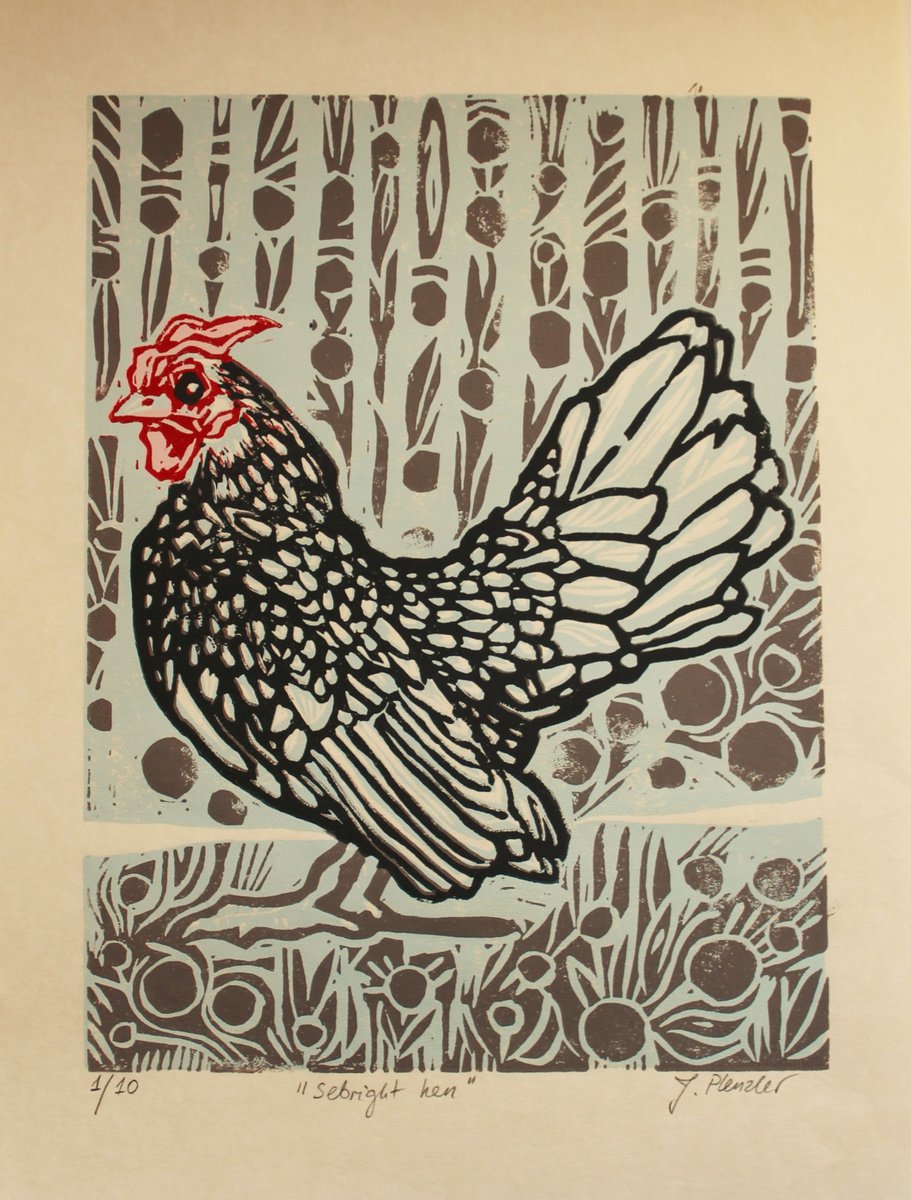 Sebright hen by Joanna Plenzler