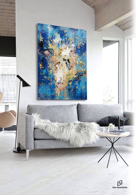 150x100cm. / extra large painting / Abstract 2169