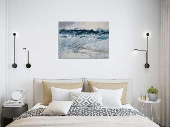 Breaking the waves( 68X48 )