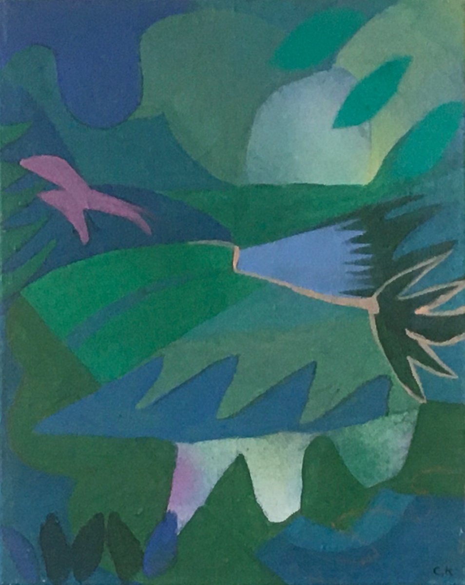 Impressionistic Landscape Painting By Chihiro Kinjo, 16 X 20, Eternity, Original Artwork