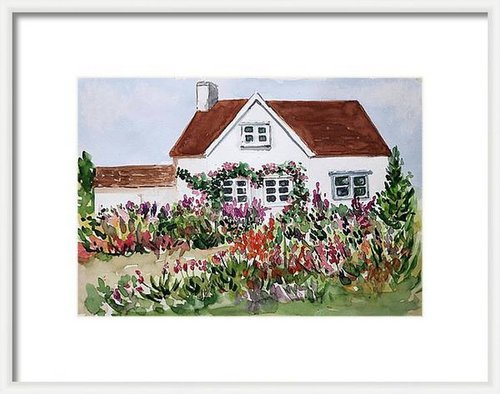 English Countryside cottage 2 by Asha Shenoy