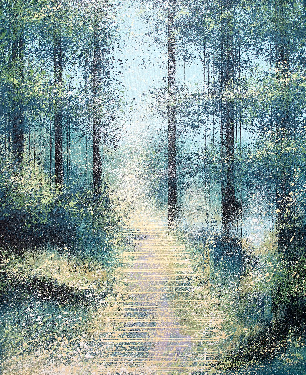  Trees In Spring Mist By Marc Todd, 18 X 22, Artwork For Sale On Artfinder