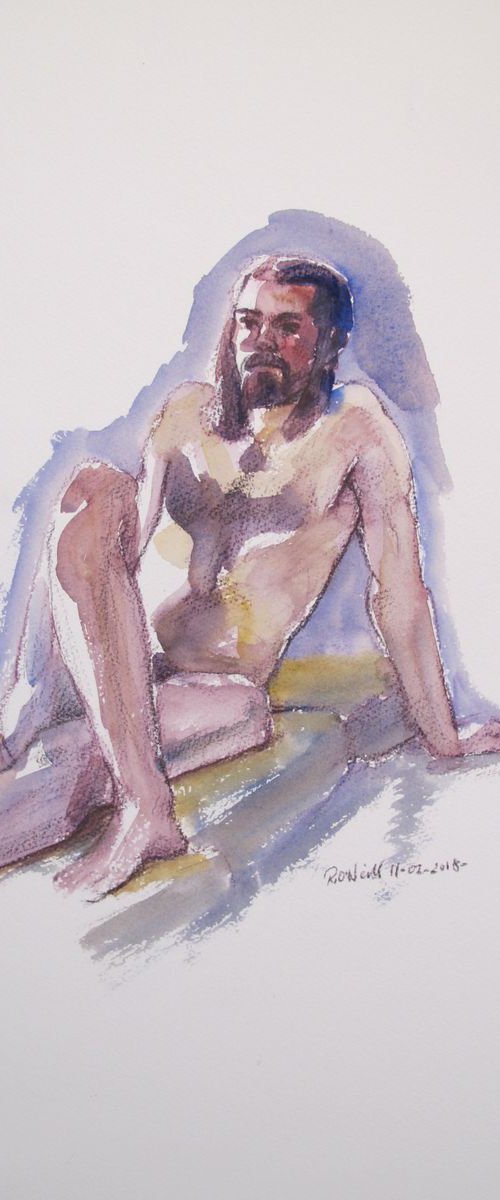 seated male nude by Rory O’Neill