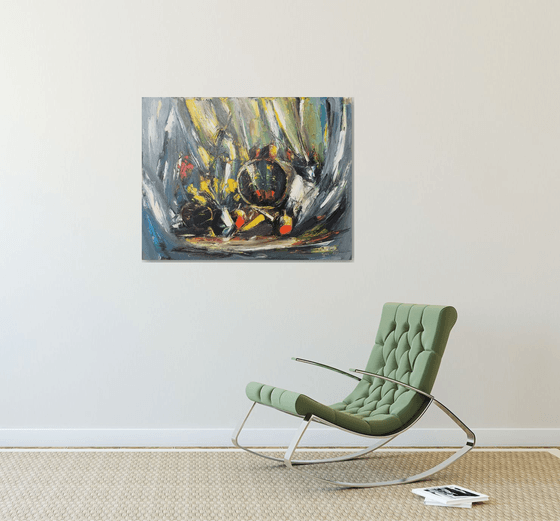 Still Life in Yellow and Grey