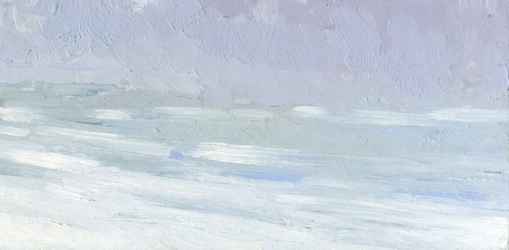 Morning. Fog on Volga