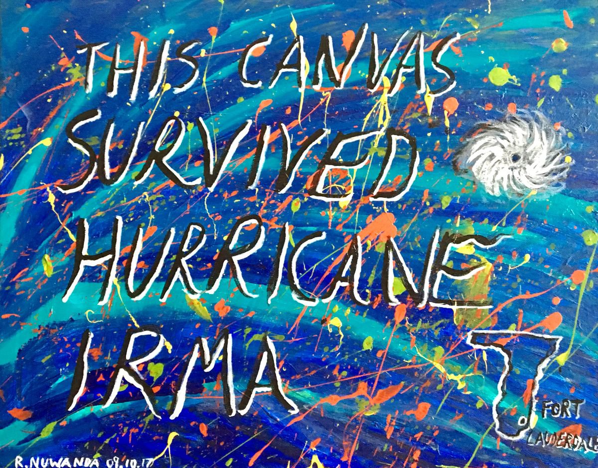 This Canvas Survived Hurricane Irma by Robbie Potter