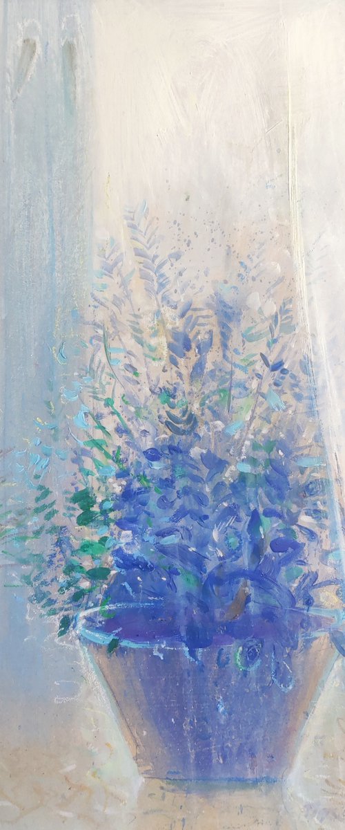 Flowers on the window by Pavlo Makedonskyi