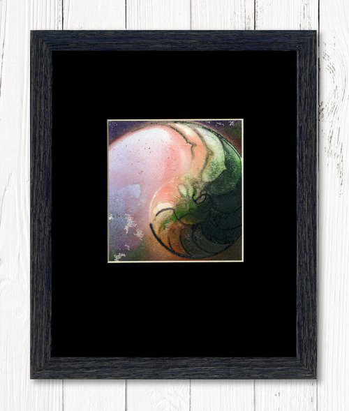 Nautilus Shell 707 -  Framed Sea Shell Painting by Kathy Morton Stanion by Kathy Morton Stanion
