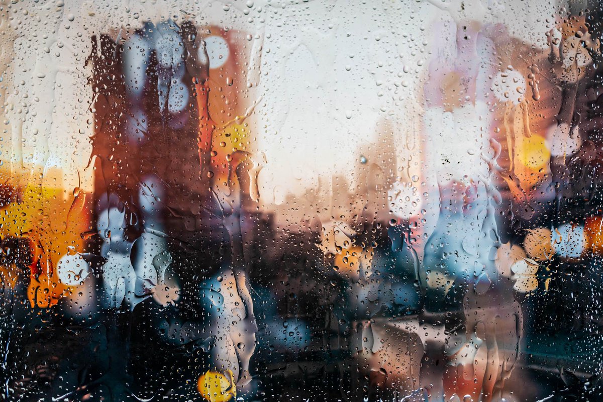 Abstract Cityscapes Photograph By Sven Pfrommer, 47 X 31", Rainy Days In Manila Ix, Original Artwork