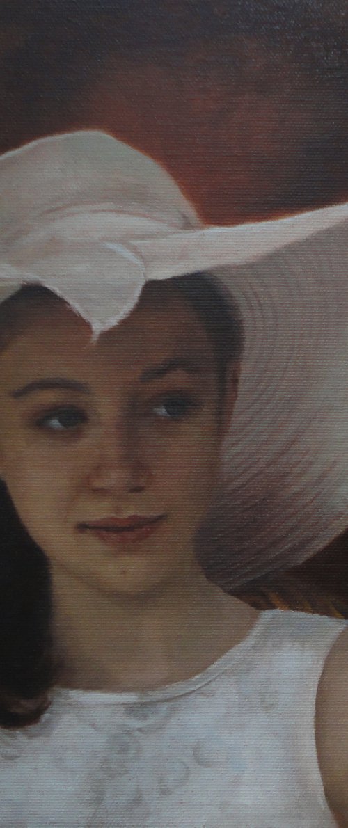A Girl with a hat by Radosveta Zhelyazkova
