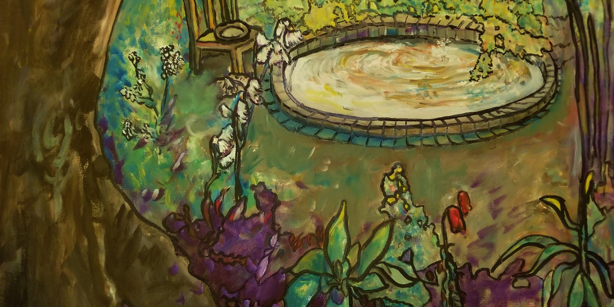 Art of the Day: "Garden Retreat, 2013" by Leon Sarantos