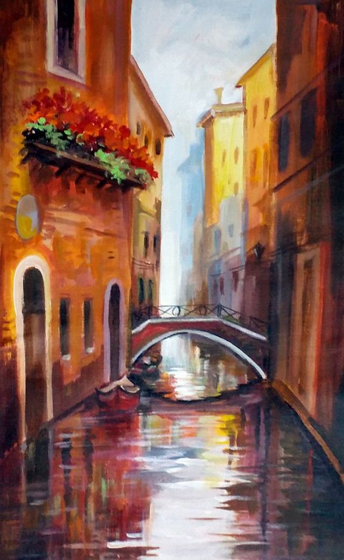 Venice Canal at Morning by Samiran Sarkar