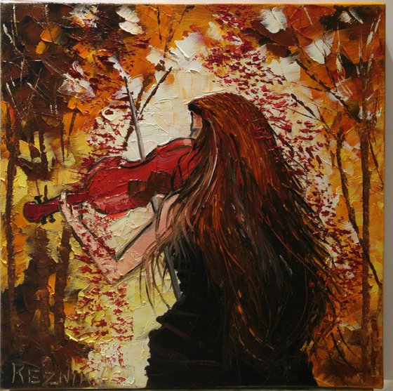 Lady with violin