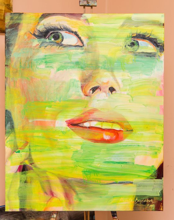 "Behind green", series "FACES"