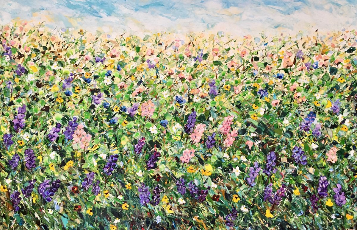 Field of lupines by Vilma Gataveckien?