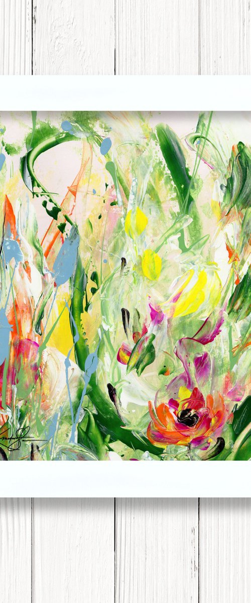 Floral Jubilee 31 - Framed Floral Painting by Kathy Morton Stanion by Kathy Morton Stanion