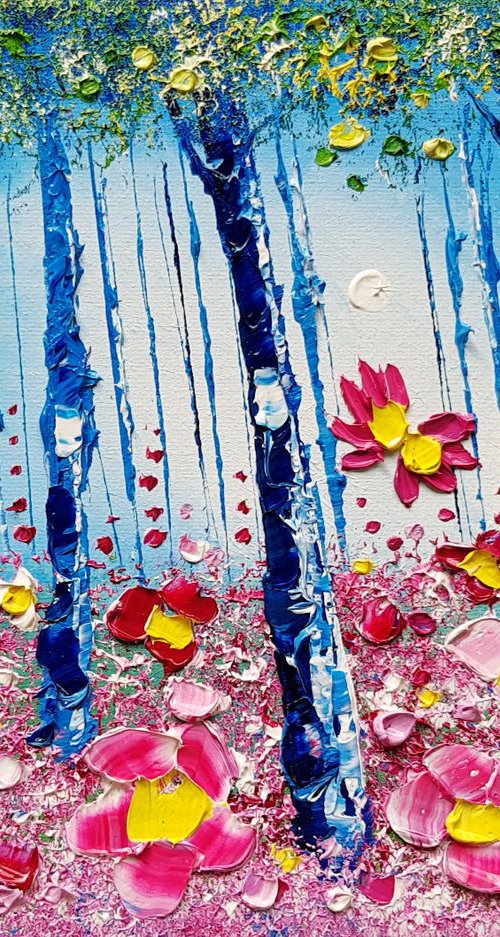 "Midnight Forest & Flowers in Love" by Phil Broad