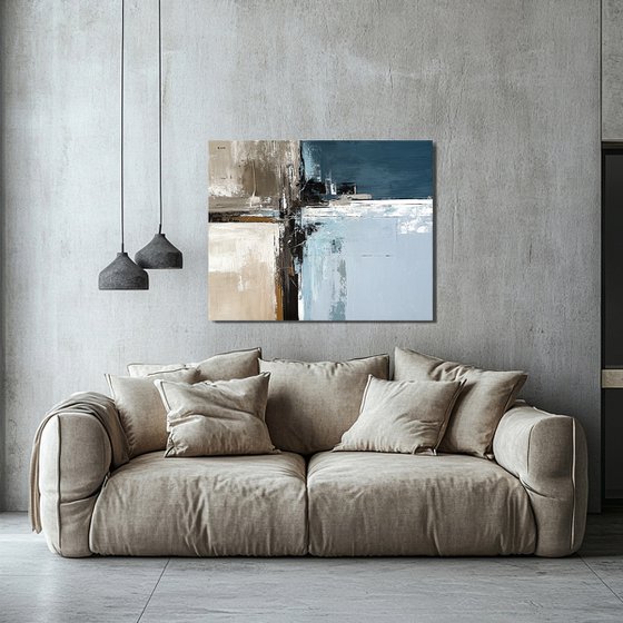 Ochre Divide in Blue and Stone